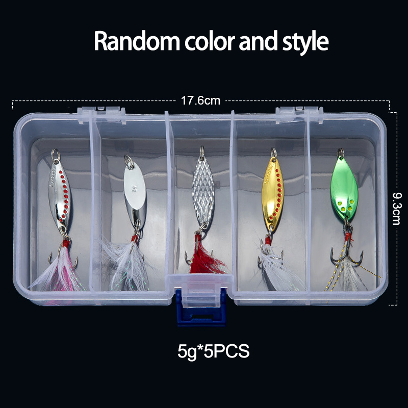 Fishing Lure Crankbait - Umpan pancing Spinner sendok logam, umpan