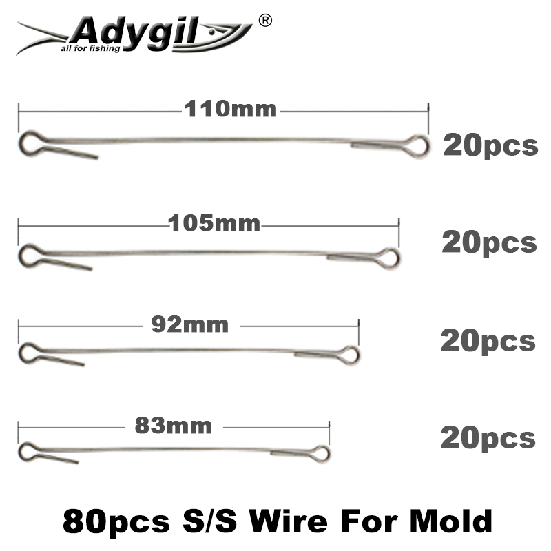 Fishing Lure Jig - Adygil DIY Memancing 80 Pcs S/S