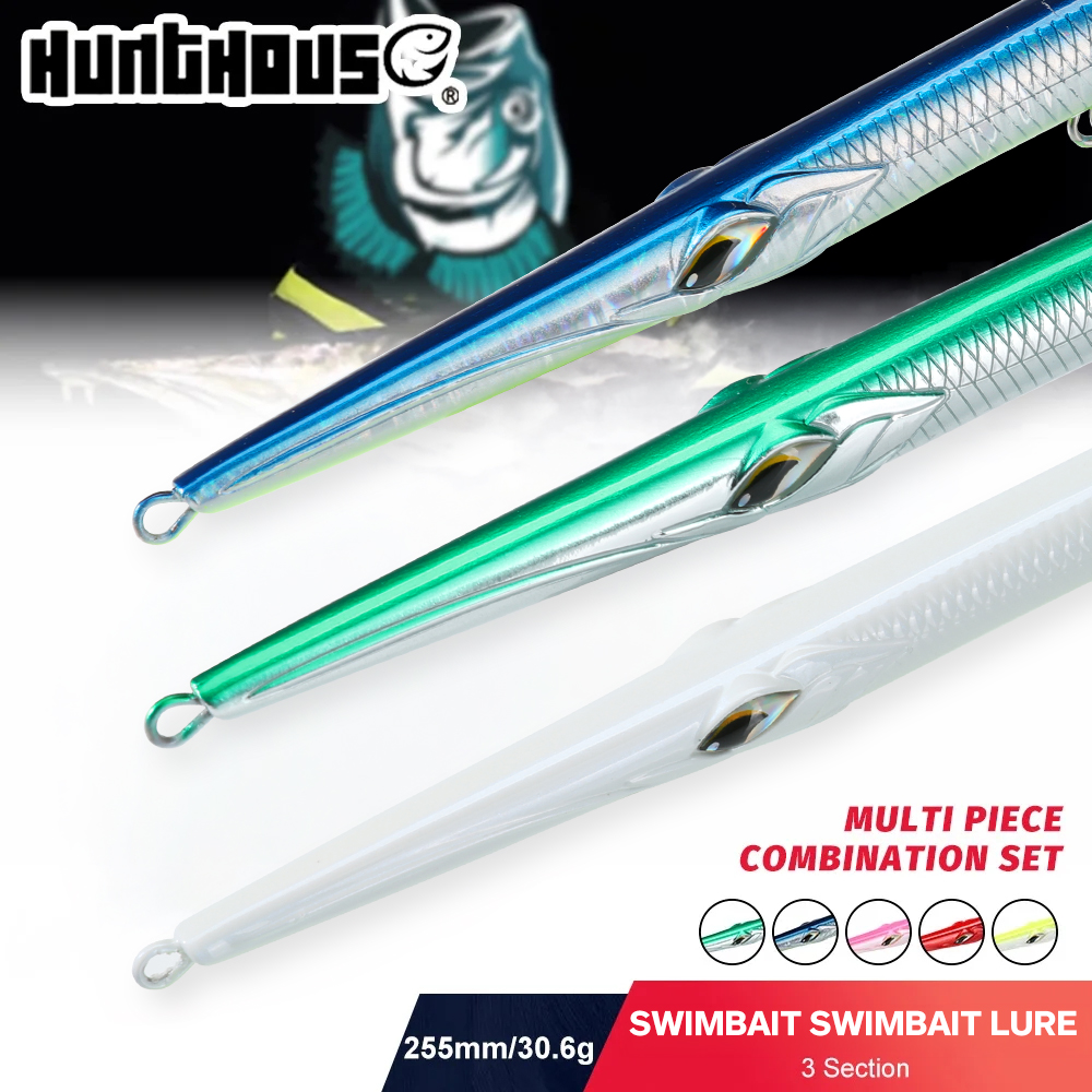 Fishing Lure Popper - Hunthouse 3PCS Swimbait 255 Pencil Fishing