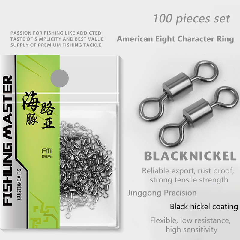 Fishing Lure Making Kit - ★ ▲ 100 Buah Swivel Pancing
