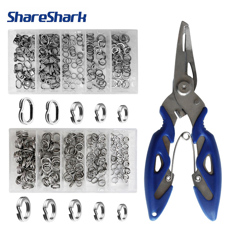 Fishing Lure Kit - ShareShark 200pcs Cincin Pembagi Baja Tahan