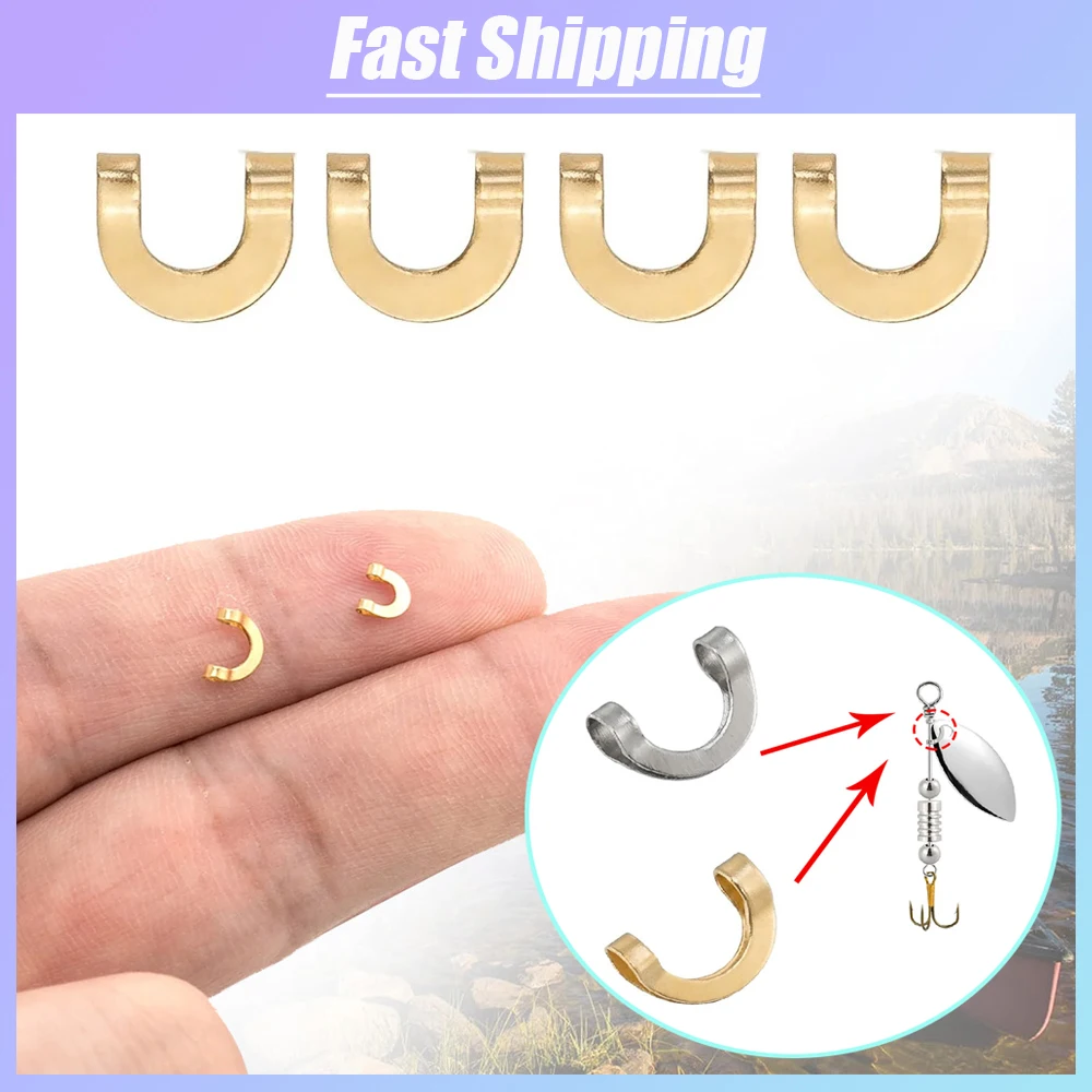 Fishing Lure Spinner - 100 buah Aksesori Alat konektor umpan
