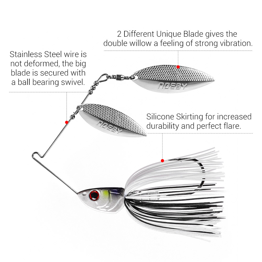 Noeby Spinnerbait 10.5G 14G 21 - Fishing Lure Blade Bait ulasan dan harga