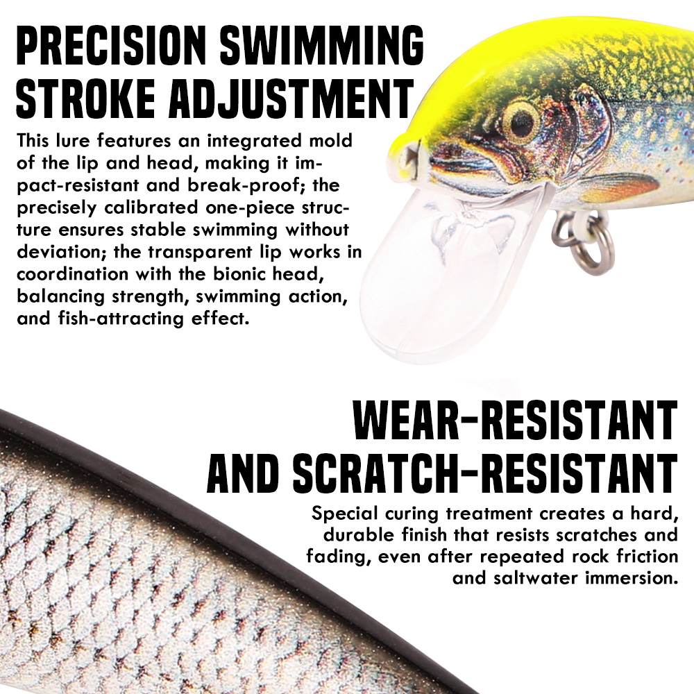 Umpan Pancing B&U Sinking Minn - Fishing Lure Swimbait ulasan dan harga