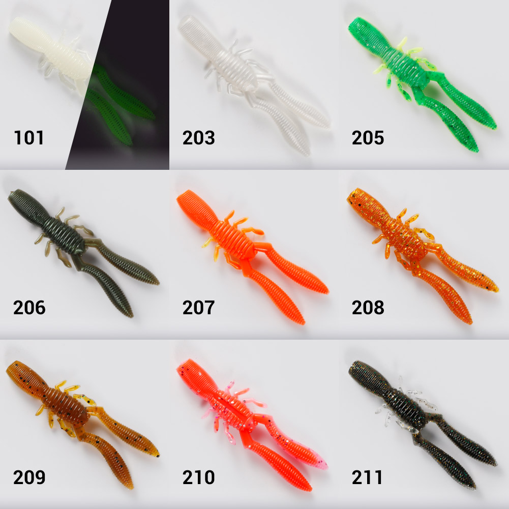 NOEBY botol udang Craw 75mm 3. - Fishing Lure Swimbait ulasan dan harga