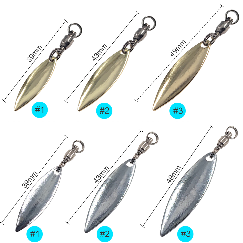 10 Buah Willowleaf Blades Spin - Fishing Lure Buzzbait ulasan dan harga