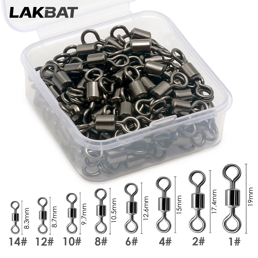 100PCS Konektor Putar Baja Ant - Fishing Lure Box ulasan dan harga