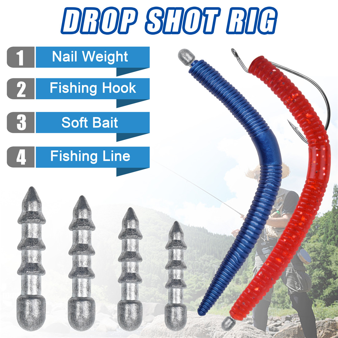 60 buah alat pancing berat bad - Fishing Lure Accessories ulasan dan harga