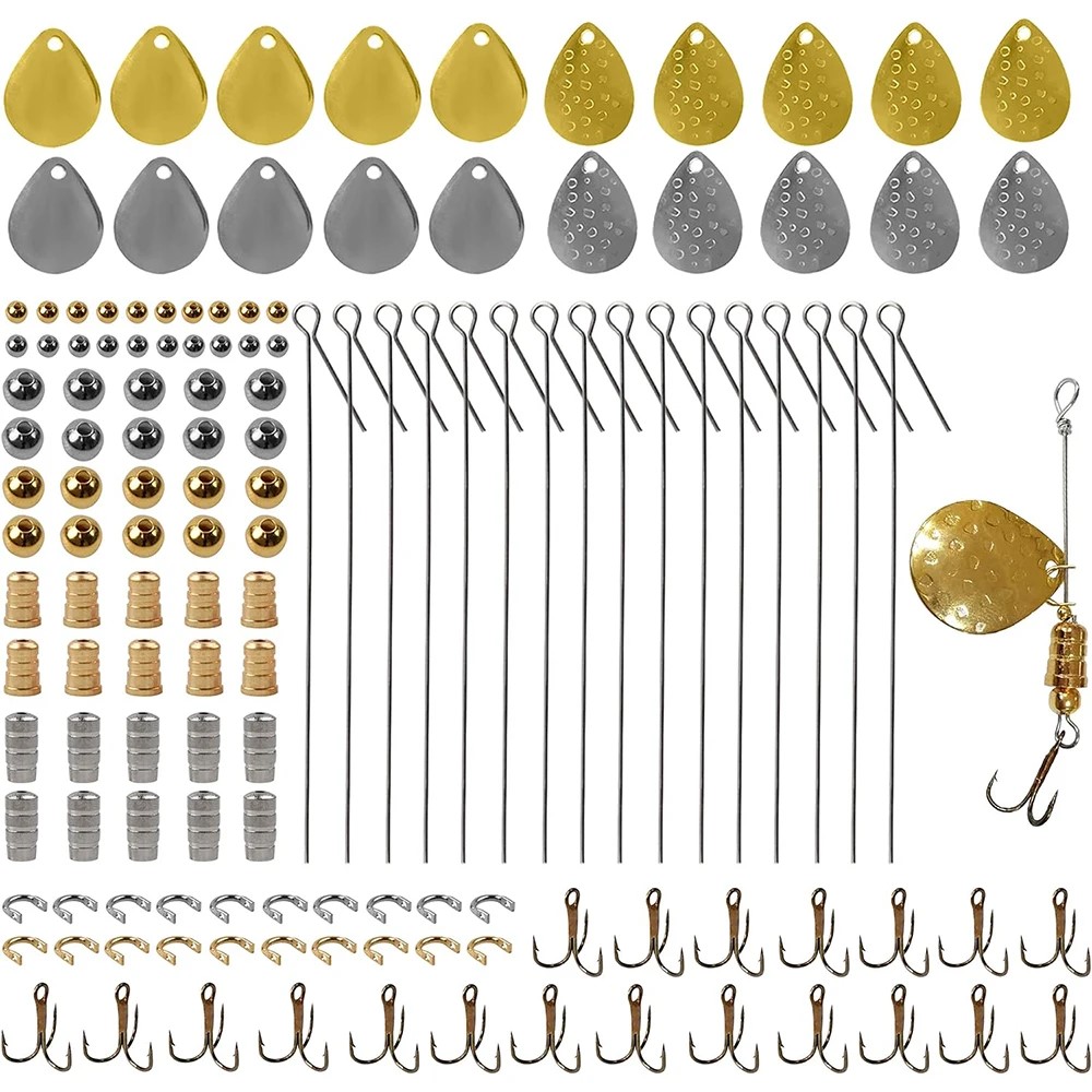 140 buah Kit pembuat umpan pan - Fishing Lure Blade Bait ulasan dan harga