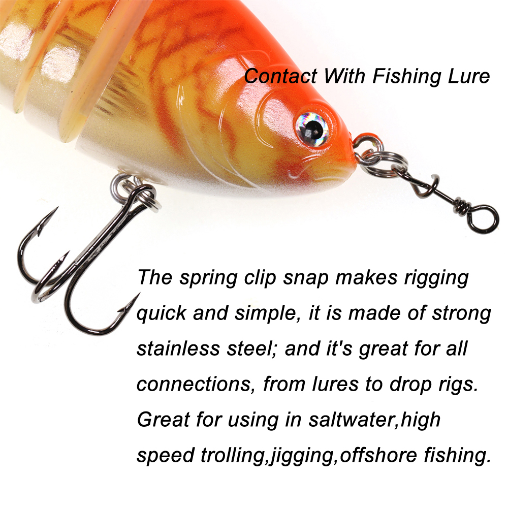 Bimoo 50 Buah Konektor Rig Dro - Fishing Lure Accessories ulasan dan harga