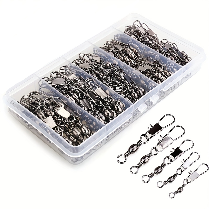 50/200pcs Barrel Snap Swivel A - Fishing Lure Accessories ulasan dan harga